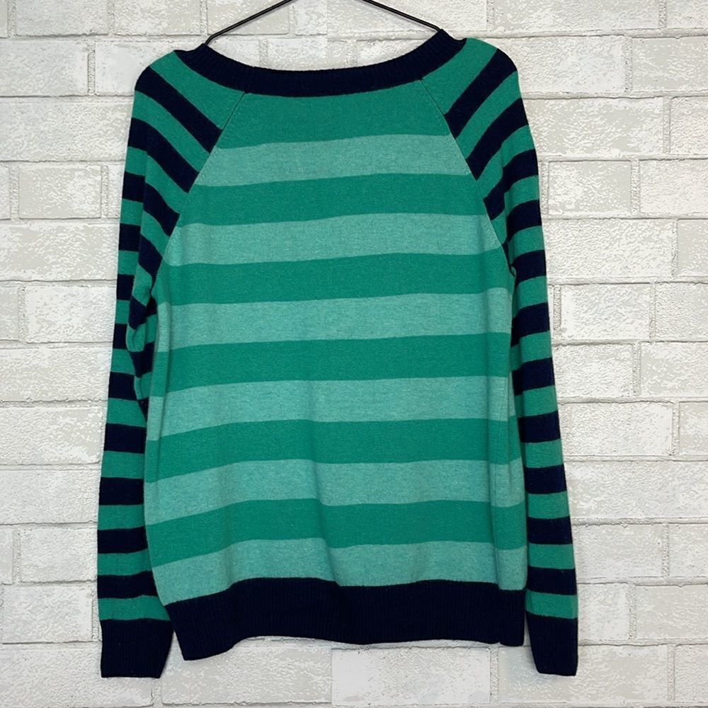 Fossil Striped Wool Cashmere Blend Sweater L - Picture 3 of 5